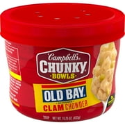 Campbell’s Chunky Old Bay Seasoned Clam Chowder Soup, 15.25 oz Microwavable Bowl