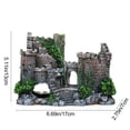 thumbnail image 3 of Fish Tank Ornament, Aquarium Decoration, Underwater Castle Shelter For Shrimp Breeding And Fighting Fish, Realistic Resin Hideout, Gray, 17x13x7 cm, 3 of 9