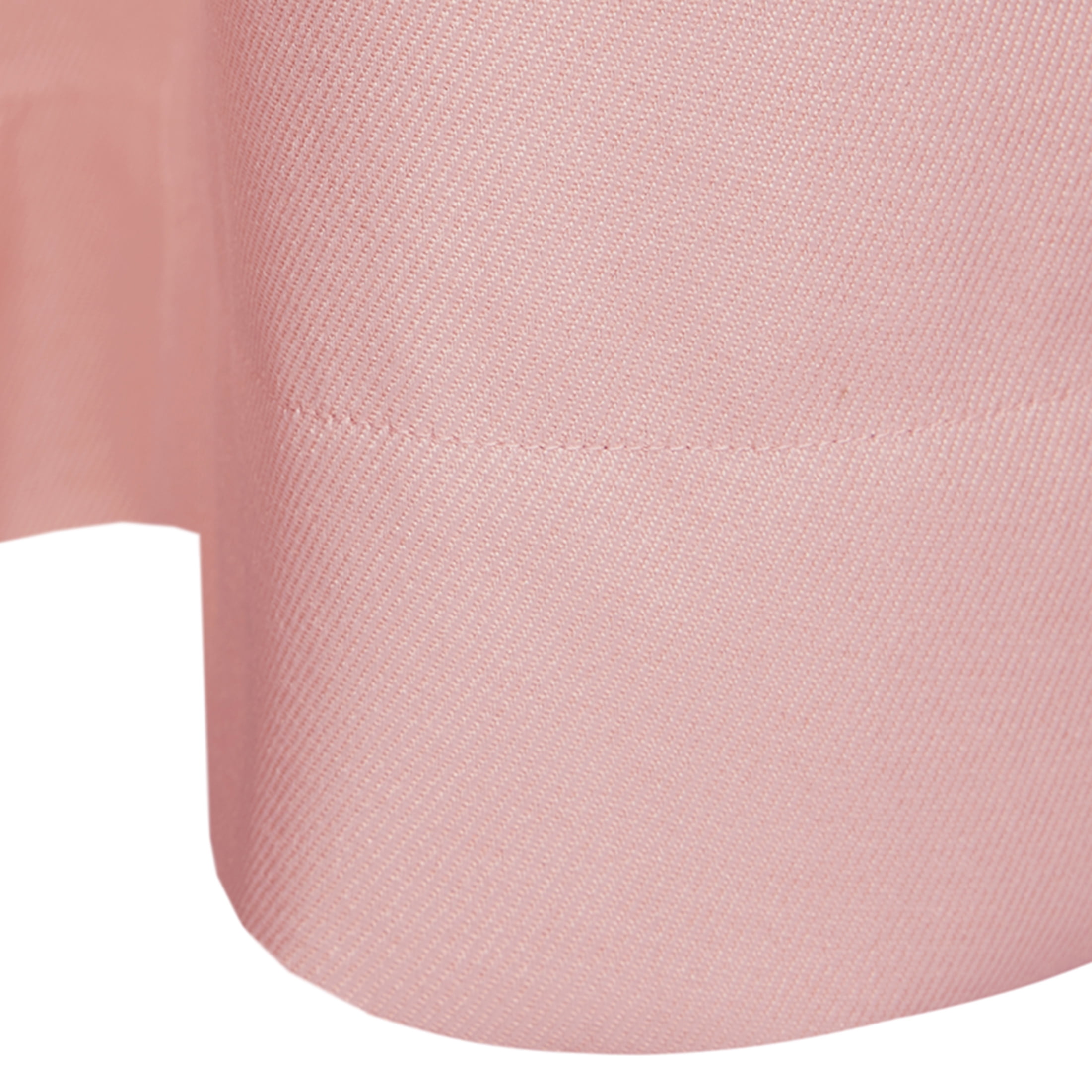 Mainstays Pink Blush Solid Blackout Rod Pocket with Back Tabs Curtain Panel Pair, Set of 2, 30" W x 63" L