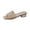 Gold, variant on Dressy Flat Sandals for Women, Mesh Chunky Heels, Womens Slip On Walking Shoes, Women Summer Sandals, Women's Mesh Block Heel Slide Sandals - Square Toe Glitter Heel Mules for Summer, Gold 8
