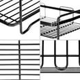 thumbnail image 4 of 2 Niveaux Cuisine Pots d'Épices Rack, Porte-Étagère de Rangement Multi-Usages, Noir, 4 of 6