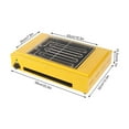 thumbnail image 2 of 1.5KW Portable Outdoor Barbecue Grill Tabletop Electric Indoor Grill Yellow, 2 of 16