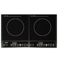 thumbnail image 3 of Sunvivi Portable Dual Induction Cooktop, Commercial-Grade Electric Countertop Burner with Timer, Induction Hot Plate with LED Screen, 8 Power(100W-1000W/800W) & 8 Temp Setting(176°F-518°F), Black, 3 of 11