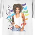 thumbnail image 2 of Whitney Houston Rainbow Scribbles Crew Neck Short Sleeve Natural Men's T-shirt-Medium, 2 of 7