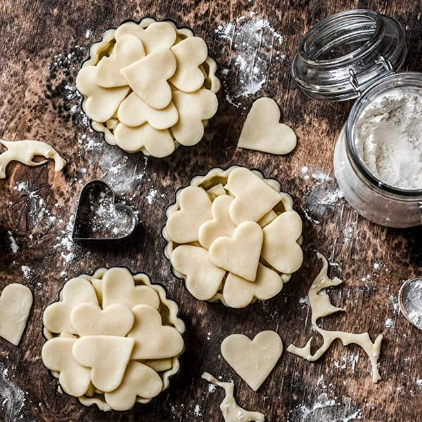 Roofei Mini Shapes Cutters Set of 24 The 8 Most Popular Mini Cutter Shapes in 3 Sizes Each for Cookies Icing Sugarcraft Cake