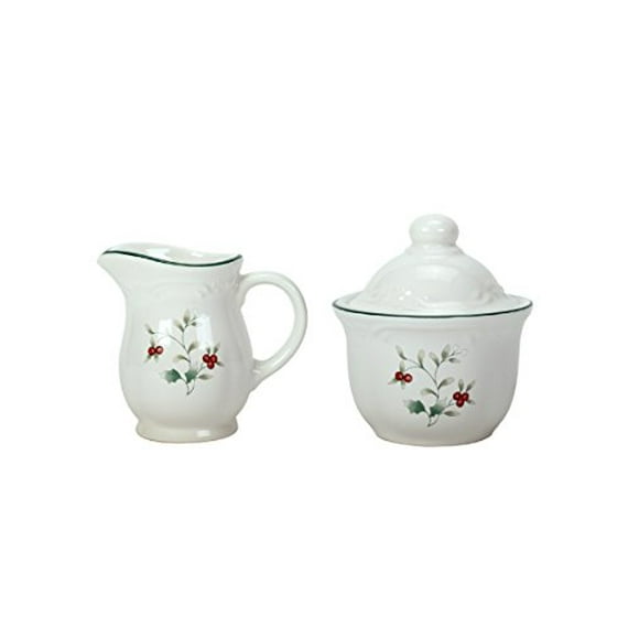 Pfaltzgraff Winterberry Sugar and Creamer Set, 2-Piece, Multicolor
