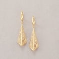 thumbnail image 3 of Ross-Simons Italian 14kt Yellow Gold Filigree Triangle Drop Earrings, Women's, Adult, 3 of 6