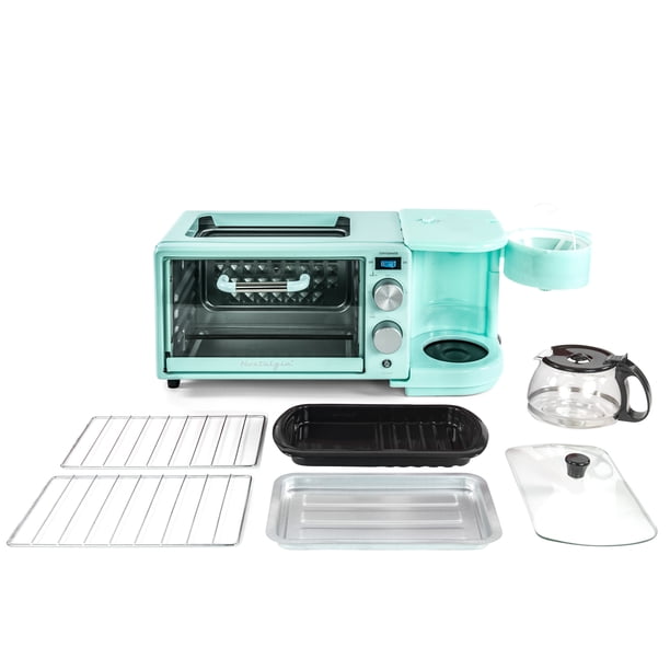 Nostalgia Retro 3-in-1 Breakfast Station with 5-Cup Coffee Maker