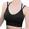 thumbnail image 5 of Sngxgn Women's Sports Bra Padded Strappy Medium Support Yoga Bra for Workout Fitness(Black,L), 5 of 5