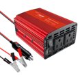 thumbnail image 3 of 300W Power Inverter Double 12V to 110V AC Car Plug Adapter for Car Cigarette Lighter, Outlet Converter with Alligator Clip USB + Type-C Car Charger for Phone Laptop Computer, 3 of 6