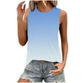 thumbnail image 2 of Sleeveless Tops for Women Trendy Womens Tops Trendy Casual Womens Tie Dye Tshirt Tshirts Shirts for Women Plus Size Long, 2 of 6