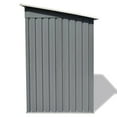 thumbnail image 2 of Veryke 6 x 4 Ft. Storage Shed, Outdoor Metal Garden Padlockable Utility Tool House w/ Sliding Door, Gray, 2 of 8