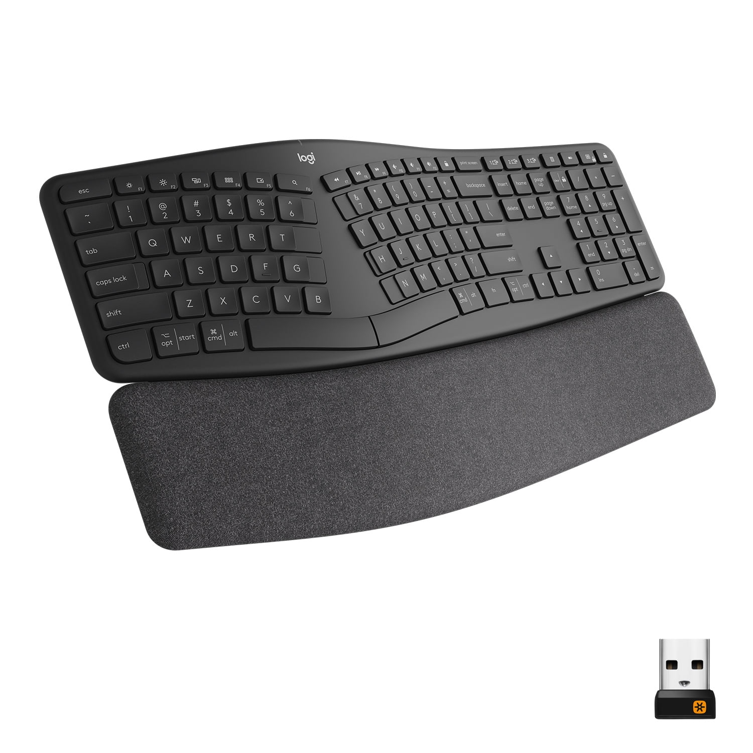 Logitech ERGO Series K860 Wireless Ergonomic Keyboard - Split Wrist Natural Typing, Stain-Resistant Fabric, Bluetooth and Connectivity, Compatible with Windows/Mac - - Walmart.com