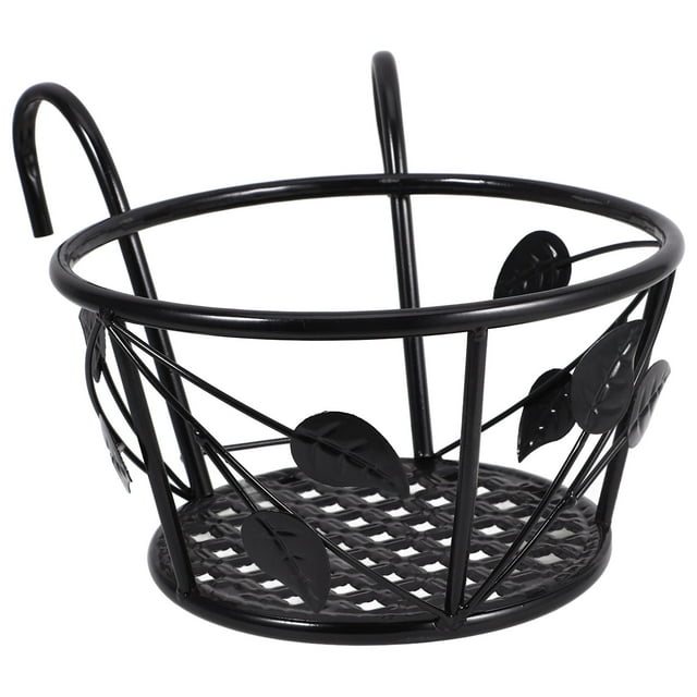 Greenadscape Soporte Colgante De Hierro Negro Para Macetas Con Resistente Y Para Jardín