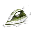 thumbnail image 3 of T-fal Plancha de Vapor para Ropa Forest, Suela de cerámica para fácil deslizamiento,1400 W de potencia, Color Verde y blanco, FV2C44U0, 3 of 8