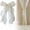 Beige, variant on French Silky Bow Curtain Tiebacks, Lace Ribbon Curtain Holdbacks with Decorative Bow Design, No Drill Curtain Accessories for Bedroom, Living Room, Window & Wedding Decor