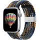 thumbnail image 1 of Compatible with Apple Watch iWatch Bands 38mm 40mm 41mm 42mm 44mm 45mm Women Men, Adjustable Braided Solo Loop Stretchable Elastics Sport Wristband fo, 1 of 4