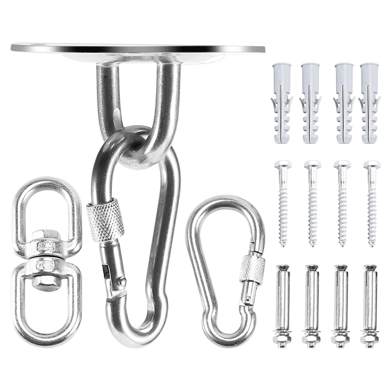 Ceiling Hook Hanging Chair,360° Rotation Ceiling Hook Swing,Heavy 400KG