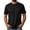 Black, variant on HAOTAGS Mens T-Shirt Casual Breathable Cotton Basic Short Sleeve Tee Tops Navy Size L