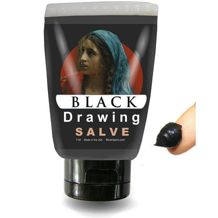 Black Drawing Salve for Splinters and Insect Bites with Charcoal and Healing (Best Cure For Chigger Bites)