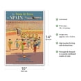 thumbnail image 2 of Spain - Bullfighting (Fiesta de Toros) - Iberia Air Lines of Spain - Vintage Airline Travel Poster c.1950s - Master Art Print 10in x 14in, 2 of 4