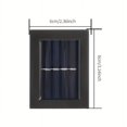 thumbnail image 4 of 1pc Solar Up And Down Wall Lights, Outdoor Waterproof LED Step Light, Solar Fence Lights For Outdoor Yard Garden Lawn Patio Courtyard Fences Driveway Pathway Decoration, 4 of 4