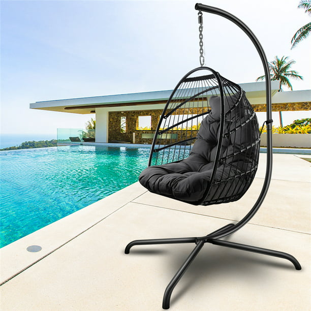 Wicker Hanging Chair Outdoor Patio, Are Hanging Chairs Comfortable