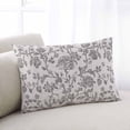 thumbnail image 2 of Farmhouse Grey Throw Pillow Cover 20 x 30 Inch Decorative Pillow Cover Vintage Flower Leaf Botanical Plant Lumbar Pillowcase Seasonal Rectangle Cushion Case for Couch Sofa Bed Living Room, 2 of 7