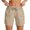 Khaki, variant on Gpoecd High Waist Workout for Casual Athletic Running with Zipper Pockets Comfort Stretch Sweatpant Shorts Women Plus Size Breathable Capri Sweatpants for Women Grey,XL