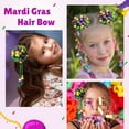 thumbnail image 4 of 2 Pack Baby Girl Hair Bows With Tassels - Handmade Toddler Hair Clips, Flower Ribbon Bows, Cute Girls Hair Accessories For School, Parties, Pink, 7.5 in Wide, back to school sign, wedding bands for, 4 of 9