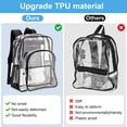 thumbnail image 3 of Mochila Axqcctoys de TPU transparente aprobada para estadios, tamaño grande, 3 of 7