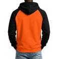 thumbnail image 5 of Fabrcox Men Hoodie Fleece Raglan Oversized Mens Hooded Sweatshirt Color Block Fall Winter Warm Athletic Long Sleeve Pullover for Men with Kangaroo Pocket S, 5 of 5