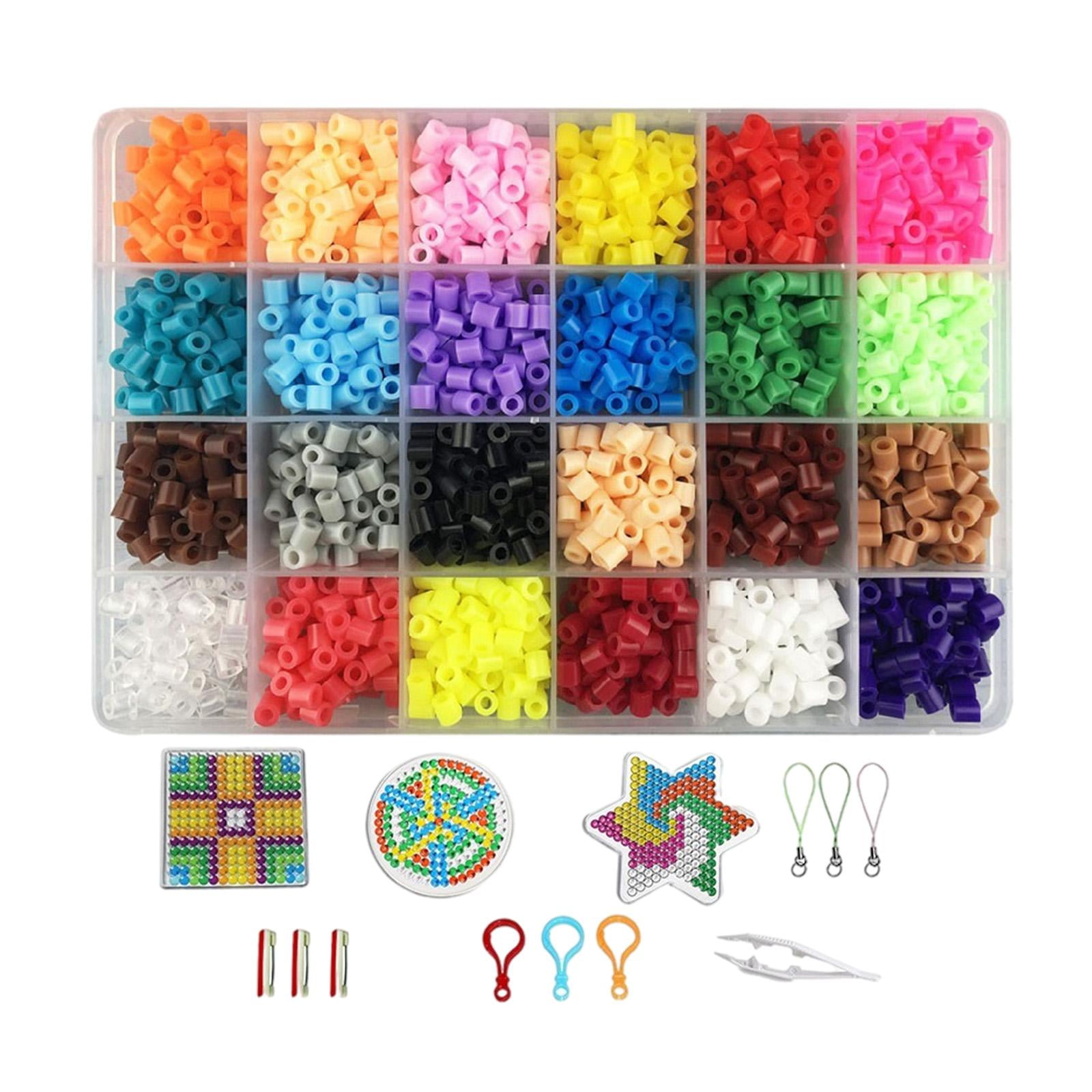Hama 2400x Hama Beads Fuse Beads Craft Kit Perler Beads Colorful 3D Children Gift 