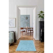 Contemporary Home Living 2.5' x 4.25' Handwoven Shag Wool Area Throw ...
