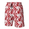 thumbnail image 4 of Balery Bloody Hand 2 Traje de Baño Estilo Hawaiano para Hombre, Shorts de Secado Rápido con Bolsillos-Medium, 4 of 6