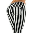 thumbnail image 2 of Fashion2Love Black & White Striped Classic Sexy Skinny Jeans Junior & Plus Size, 2 of 8