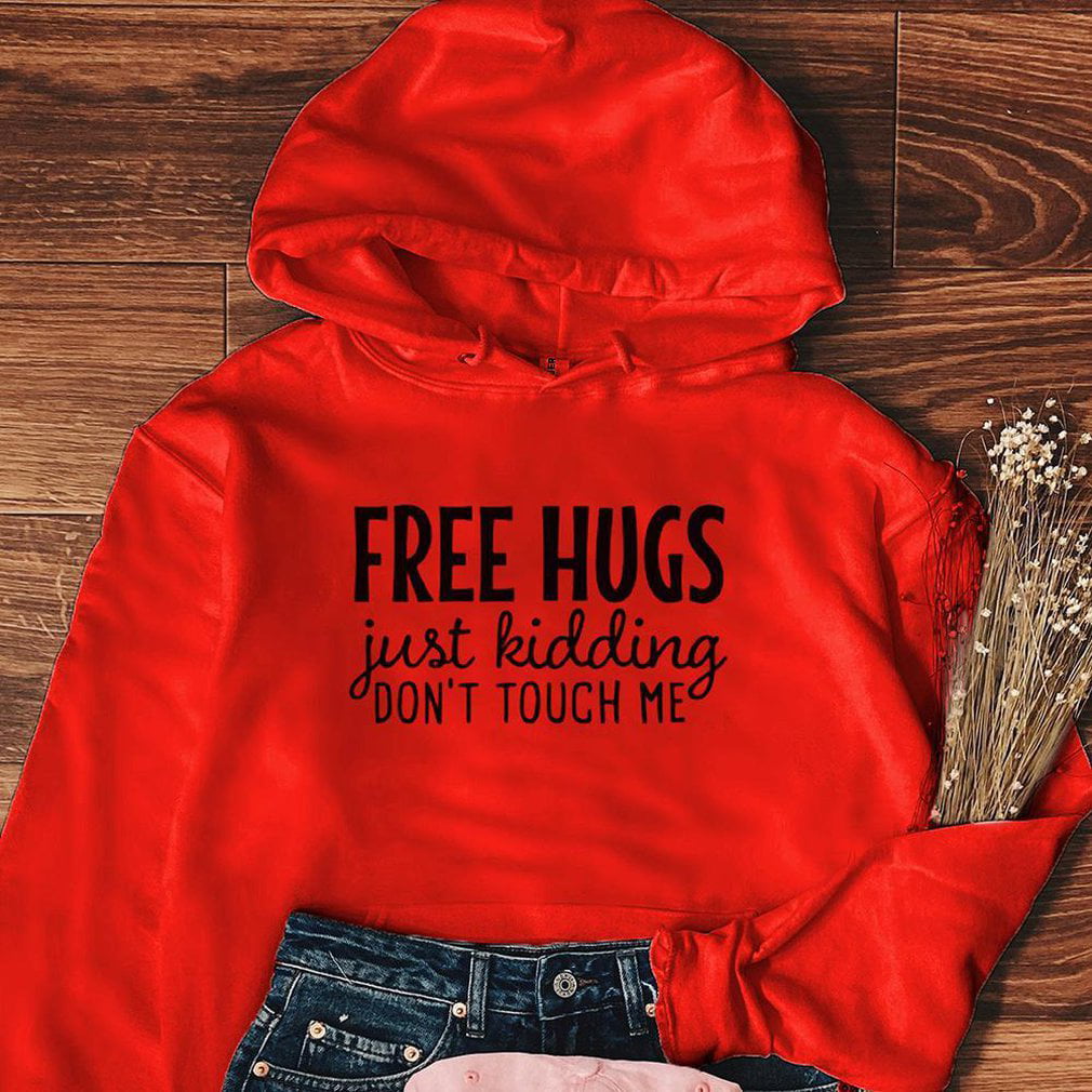 Funny Hoodies Novelty Themed Men's Hoody FREE HUGS AVAILABLE HERE 