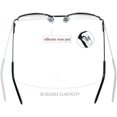 thumbnail image 4 of LAICAIW Lunettes de Lecture Mi-Hautes Rétro en Alliage pour Hommes, Lot de 2 Demi-Monture Élégante et Mince avec Pochette, 4 of 6