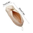 thumbnail image 3 of HongHeng Ballet Dance Shoe Makeup Bag for Little Girls, Ballerina Slipper Makeup Pouch Bag, Ballet Pointe Shoes Gifts (Pink), 3 of 9