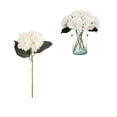 thumbnail image 2 of 1Pc Artificial Hydrangea Flower,White Hydrangea Artificial Flower,Real Touch Plant Fake Hydrangeas for Indoor Outdoor Decor,Wedding Flowers Bouquets Faux Flower Kitchen Centerpiece Table Decoration, 2 of 8