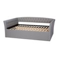 thumbnail image 3 of Baxton Studio Delora Full Size Light Grey Upholstered Daybed, 3 of 8