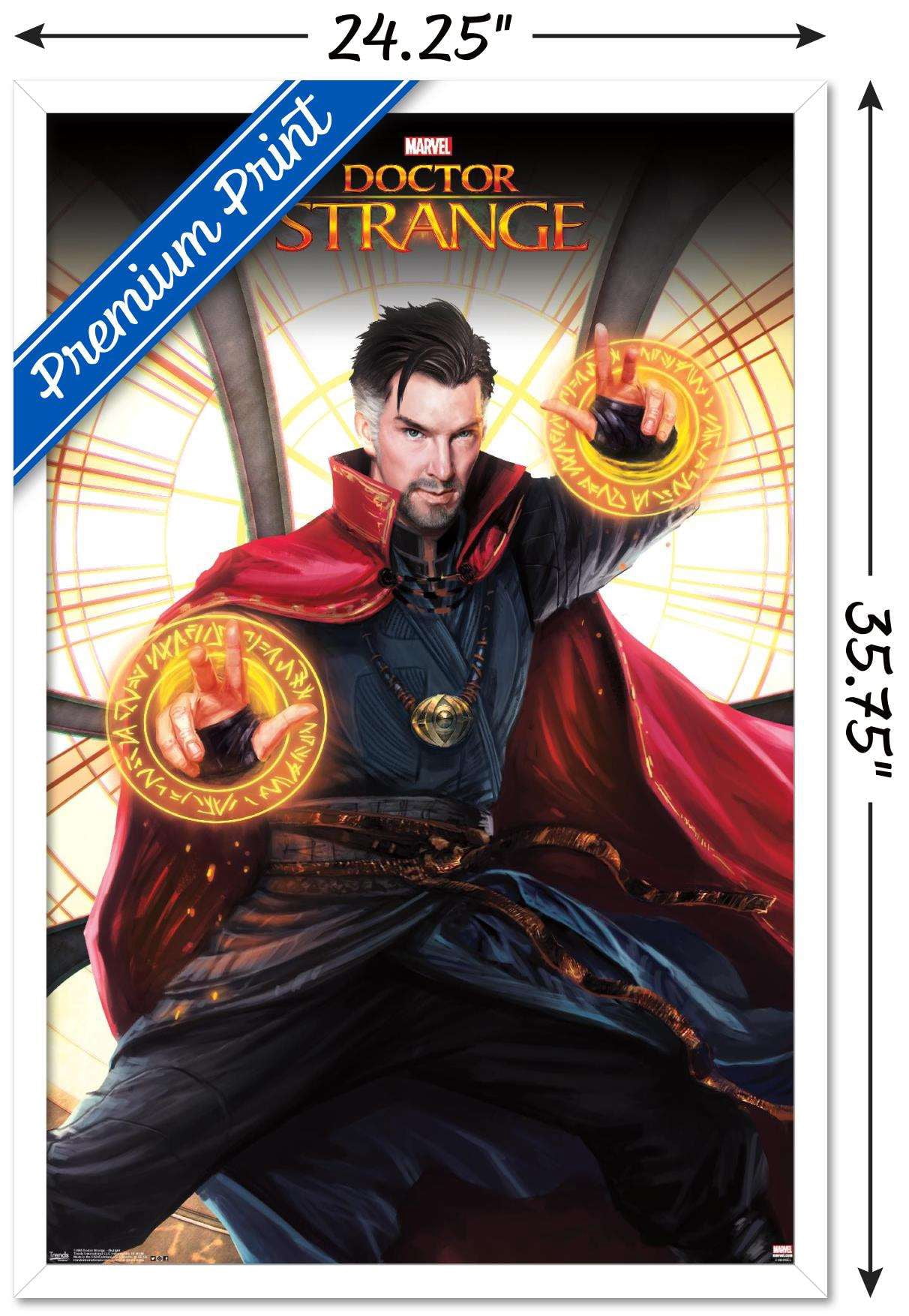 Marvel Cinematic Universe - Doctor Strange - Skylight Wall Poster, 22.375" x 34", Framed