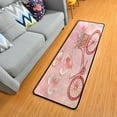 thumbnail image 3 of Dreamtimes Valentine Bike Heart Hallway Runner Rug 2'x6' Kitchen Rug with Rubber Backing Vintage Flower Love Non Slip Entryway Rug Runner Washable Soft Area Rug for Hallway Bedroom Kitchen Decor, 3 of 6