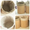 thumbnail image 4 of Bamboo Wastebasket, Small Round Trash Home, Kitchen , Office, Bedroom, Flower, 4 of 8