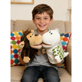thumbnail image 2 of 2-Pack Assorted Zoo Animal Hand Puppets for Kids, Soft Stuffed Plush Puppet Toys, 11 Inches, 2 of 4