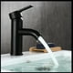thumbnail image 3 of Grifo de baño negro, mezclador de lavabo de acero inoxidable, accesorios de baño, grifo negro, mezclador de lavabo para cocina del hogar (patrón corto), 3 of 3