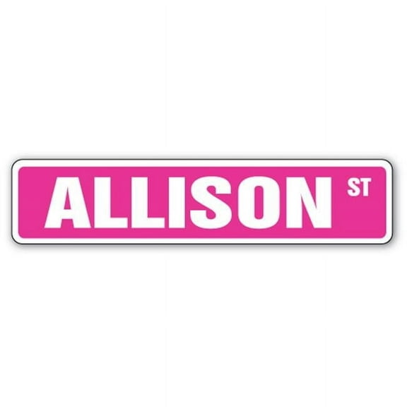 SignMission SS-ALLISON 4 x 18 in. Allison Street Sign
