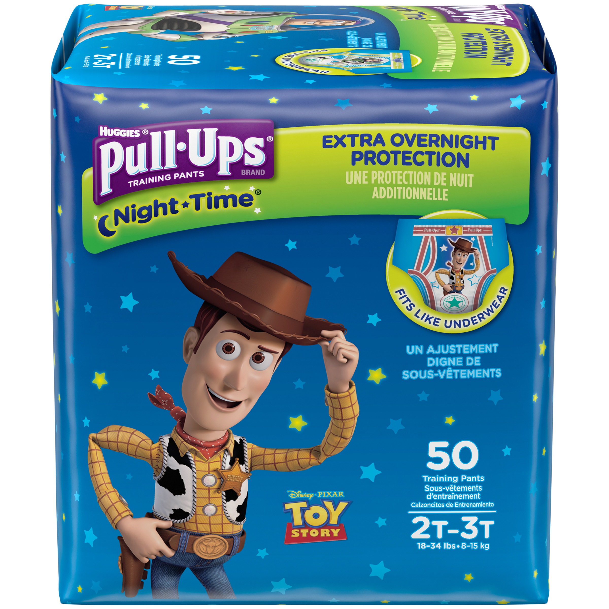 Pull-Ups Training Pants, NightTime for Boys 2T-3T - image 8 of 9