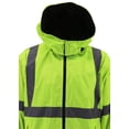 thumbnail image 3 of Men's Class 3 Safety High Visibility Water Resistant Reflective Neon Work Jacket (Neon Yellow, 3XL), 3 of 5