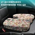 thumbnail image 4 of Premium Dog Pattern Memory Foam Seat Cushion Ergonomic Chair Pad for Office Chair, Car, Airplane & Bleachers Sciatica, Tailbone Hip & Back Pain Relief - Chair Cushion for Long Office Workers., 4 of 5